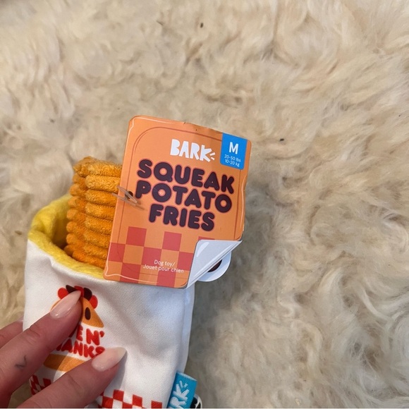 Bark Squeak Potato Fries Dog Toy NWT - Picture 5 of 5